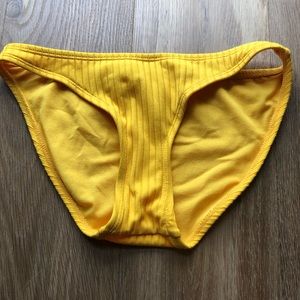 yellow target bikini bottoms